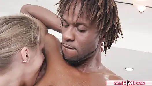 Blonde Jay Bangher Fucks Nicole Adams With His Huge Cock Hardcore!