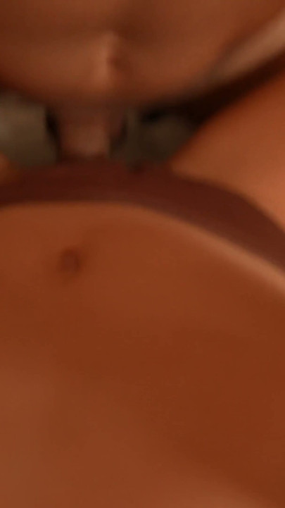 Pinned under him she took his load on her belly | Clip 2