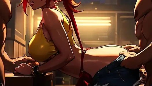 Misty si cewek culuk rambut merah dientot habis-habisan sama besar pria kulit hitam