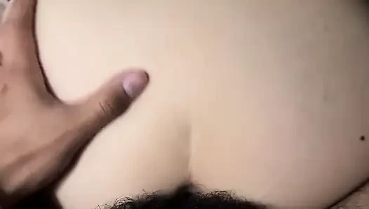 Riding a big and hard cock in reverse cowgirl, he loves to see my heart shaped ass.