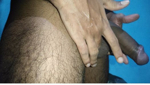 Assian Indian Big black hard honey in black shirt enjoyed solo ride gay big ass black