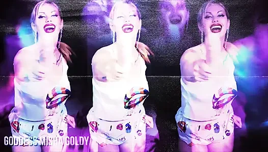 Bodohlah untukku dan nyepong kontol asli pertamamu!