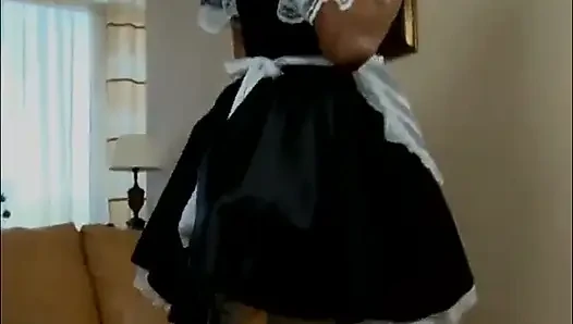 Tight maid ass gets deep anal drilling