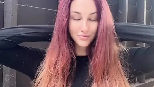 Italian big tits Milf Artemisia Love long hair fetish outdoor