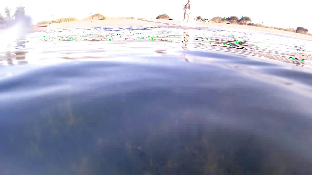 Luna sucks her mouthpiece underwater before getting fucked
