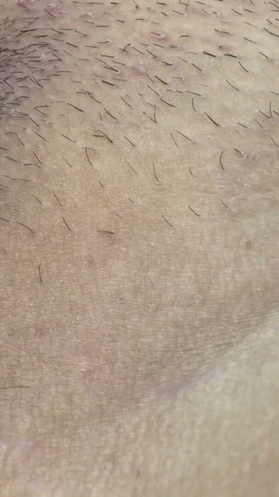 shaves her delicious delicious pussy | Clip 1