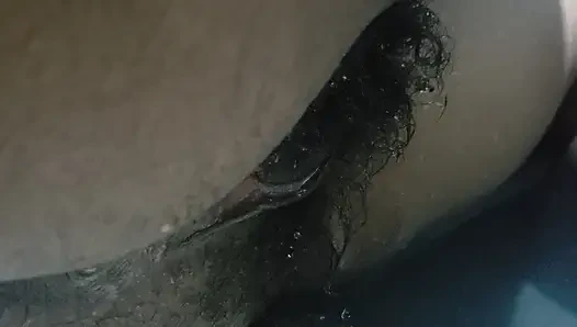 Hot Wife Big Pussy Standing Up On Water, Homemade Sex & Hairy Pussy Close up Carrying