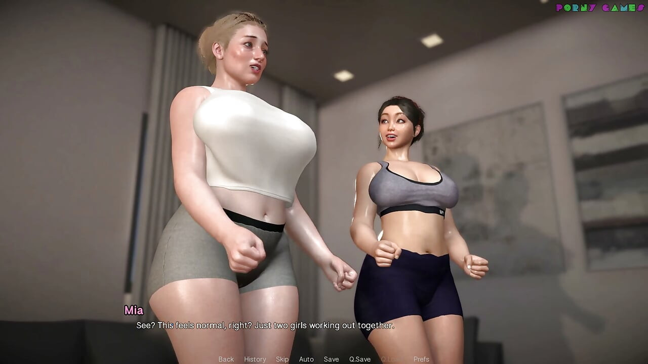 Friendly Housewife by White Foam - Busty, Horny Neighbours Dancing Together 7