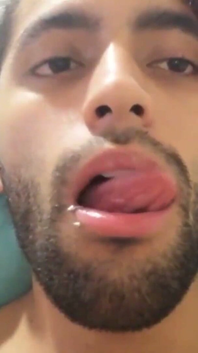 Big cock Jerking off in my sport pants and eating my cum - Camilo Brown | Clip 2