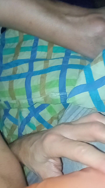 Every woman needs a vibrator. Having fun in bed at night. Sissy Lady anal pleasure.