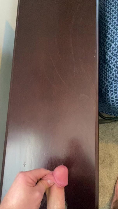 Cumming on table