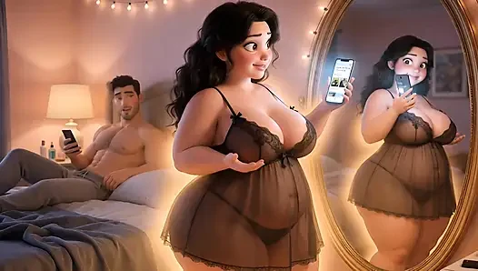"From Chubby & Ignored to Curvy Cock Tease – Her Slutty Transformation" ep1