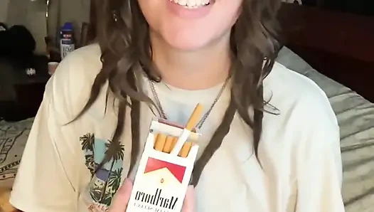 Virtueller sex, rauchen, POV reiten und mit chery trees sabbern