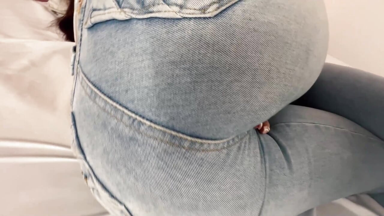 젖은 청바지 휴식