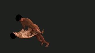 Sexe indien d’animation