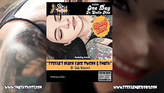 "Stella's Black Lace Twerk and Smash (B)" Electro Bass Porn Music Video Starring Stella Mae