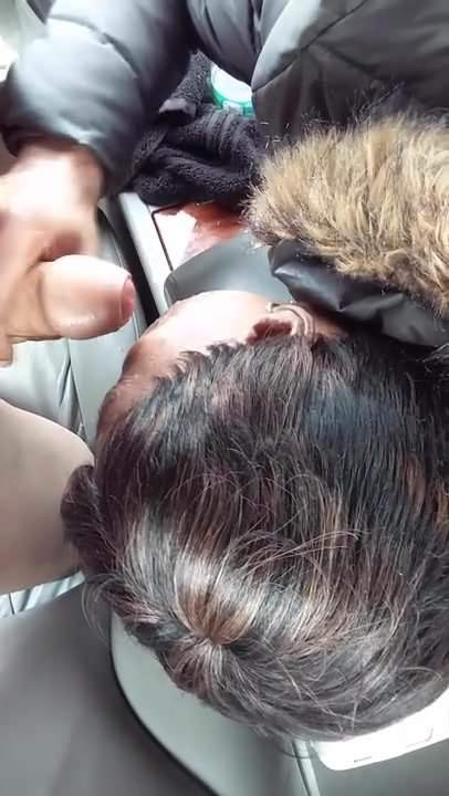 Handjob in car