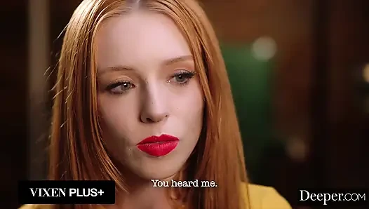 Tiefer. Zierliche devote rothaarige Madi Collins kann nicht aufhören, während des analsex zu squirten