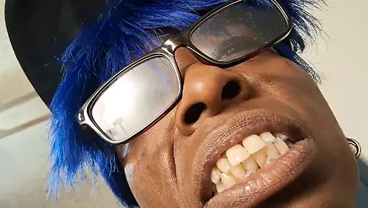 Blue Nasty için mavi dildo