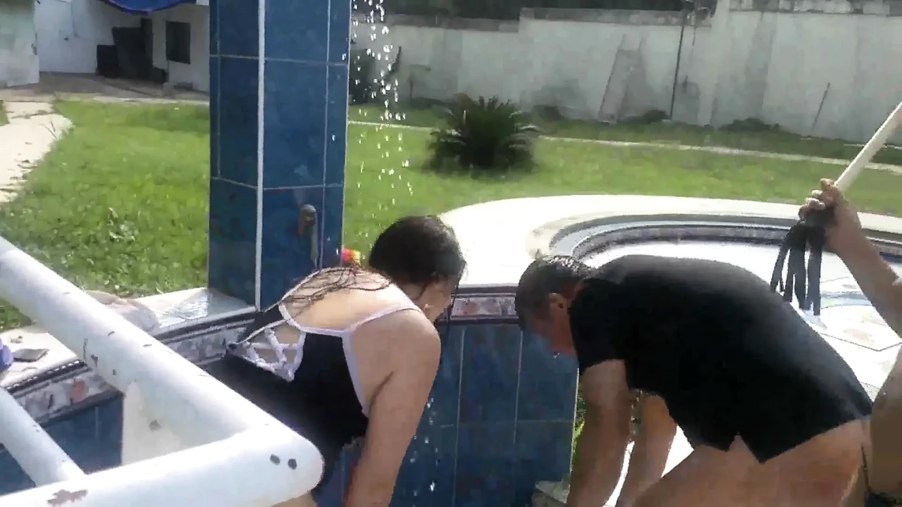 Beating them under the shower