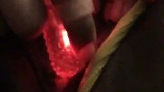 Acción de vibrador iluminado con acabado de chorro