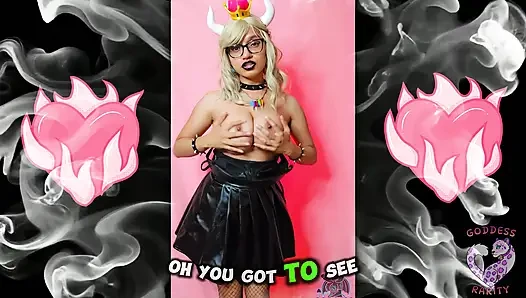 Goddess rarity melucuti bajumu sebagai Bowsette