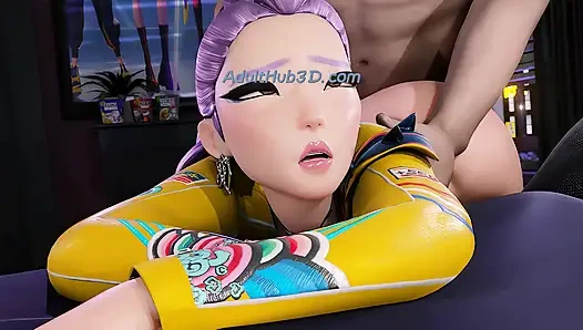 Deep Throat Alex - Big Cock Buries Down His Throat