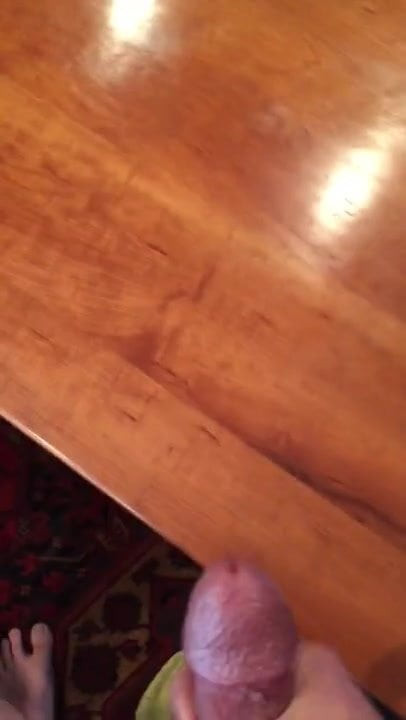 Stroking my cock. Huge cumshot.