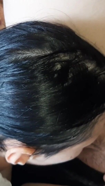 Iconic moment from "My girlfriend hot and passionately licks my hairy pussy"