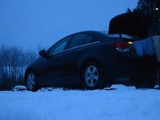 Estradas nevadas não há problema, apenas estacione, chupe e foda