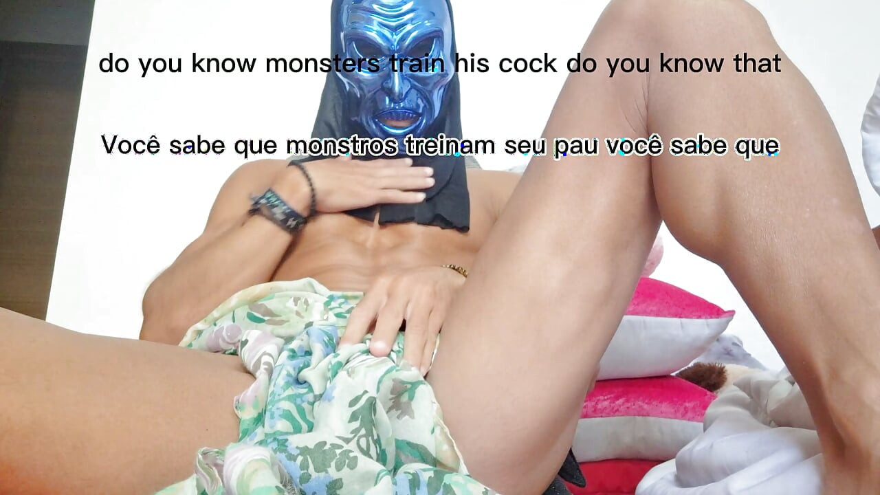 Halloween Monster Mask Teaches Hard Cock Exercise – How to Get a Stronger, Rock Hard Dick & Cums Twice While Training