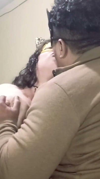 Kissing my girlfriend very delicious and touching and sucking her big tits | Clip 1