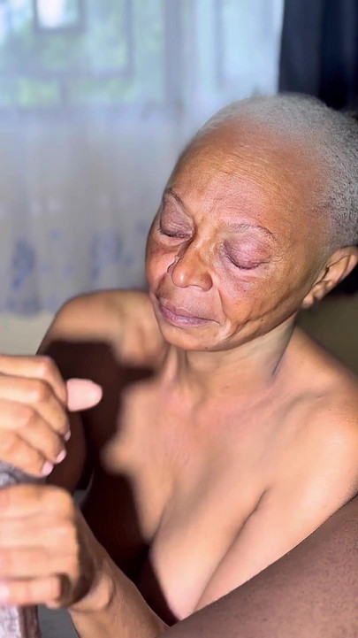 Nasty Granny Needed My Cum as Her Facial Serum