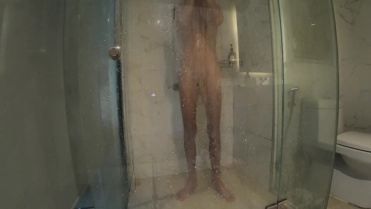 Washing My 9 Inch Girthy Cock