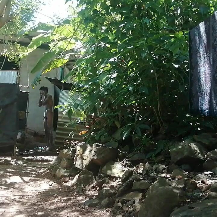 My bath time outdoor