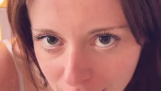 Close up Dildo BJ