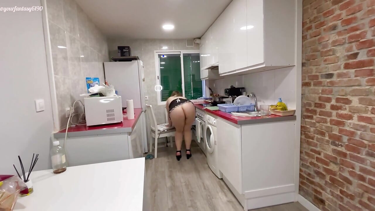 Maid cleaning with farts