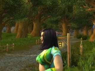 Человеческий женский сексуальный танец (World of Warcraft)