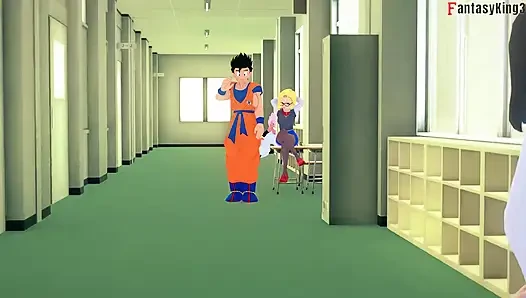 Android 18, Videl'in gohan'ı sikişini izlemesini seviyor - dragonball zex serisi