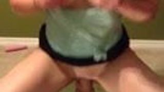Squirting in mirror