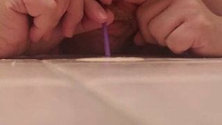 sissy me snorting my cum with a straw