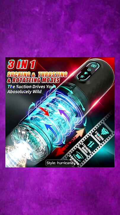 Hurricane Toy Demo and Cumshot Compalation