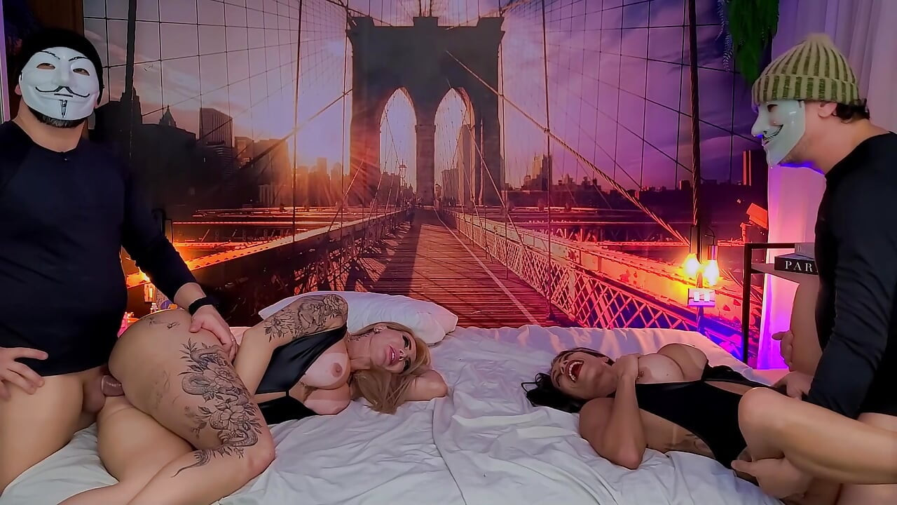 I fucked my friend's busty girlfriend, and he fucked my ass girlfriend.