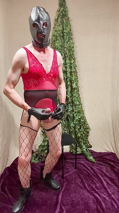 Randy Male Pulls His Hard Penis In Stockings