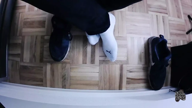 Filmed under the desk