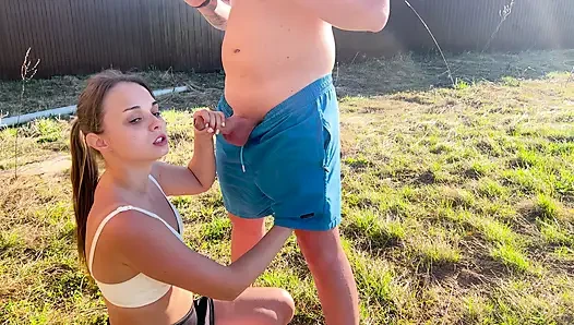 He didn’t give her time to reconsider