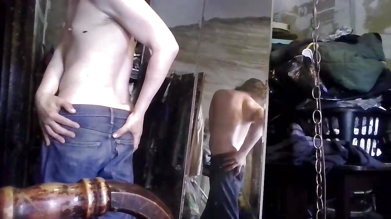 Mirror Plays Lazy Daze: Combing My Hair Topless