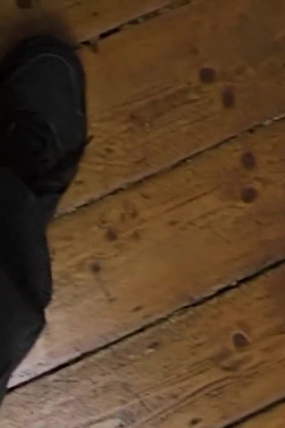 Horny girl exposes perky boobs