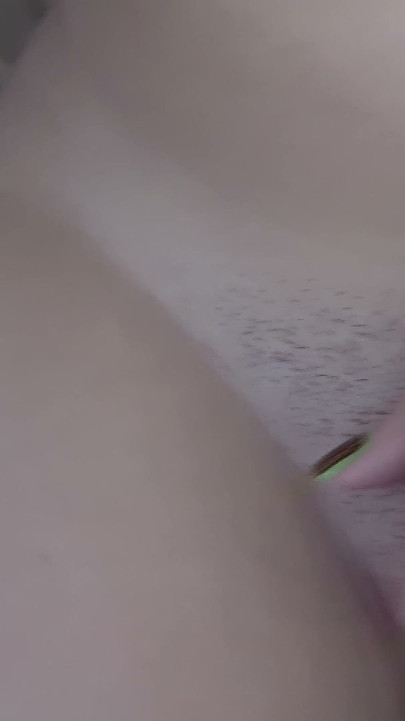 Curvy Amateur with Bangs - Selfie Masturbation on the Couch
