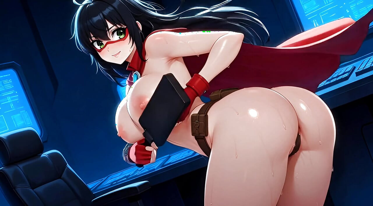 « Superheroine à forte poitrine, bondage suspendu - orgasme crémeux et humide, hentai »